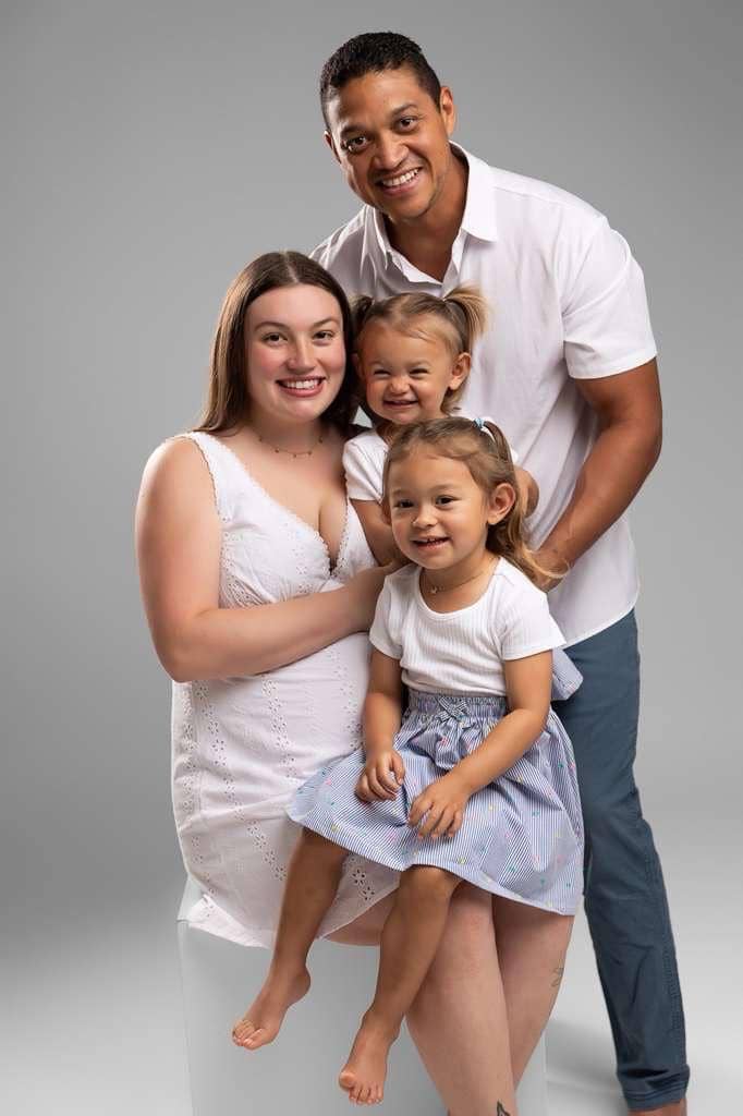 Our family - Angel and Kristen and our two daughters